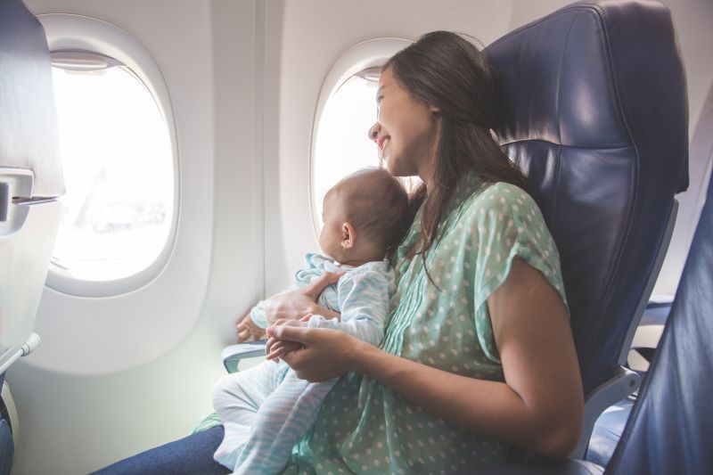 volar con niños y bebés